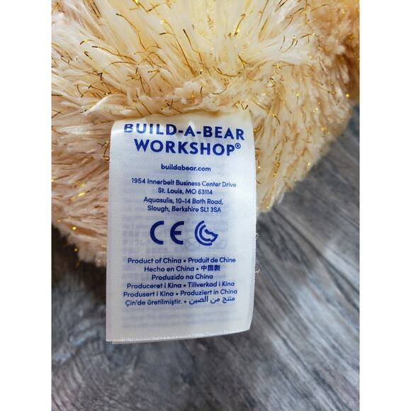 Build A Bear BELLE from Beauty & The Beast Disney Plush Yellow Sparkle - Picture 9 of 9